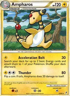 Ampharos 23/95 Call of Legends Pokémon kaart
