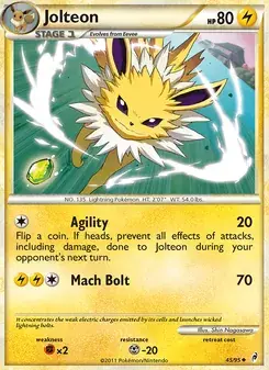 Carte Pokémon Jolteon 45/95 Call of Legends