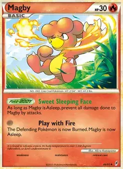 Magby 46/95 Call of Legends Pokémon card