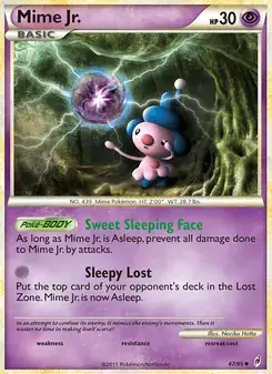 Carta Pokémon Mime Jr. 47/95 de Call of Legends