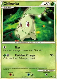 Chikorita 53/95 Call of Legends Pokémon kaart