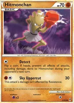 Hitmonchan 57/95 Call of Legends Pokémon card