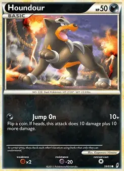 Houndour 59/95 Call of Legends Pokémon card