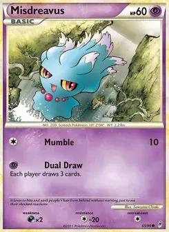 Misdreavus 65/95 Call of Legends Pokémon card
