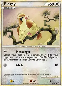 Pidgey 67/95 Call of Legends Pokémon kaart
