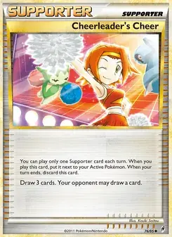 Cheerleader's Cheer 76/95 Call of Legends Pokémon card