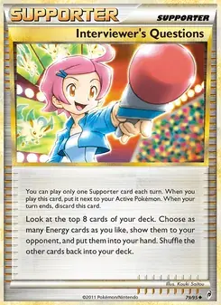 Interviewer's Questions 79/95 Call of Legends Pokémon card