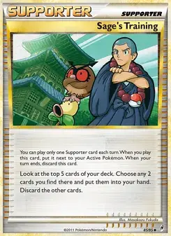 Sage's Training 85/95 Call of Legends Pokémon card