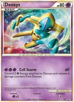 Deoxys SL1 Call of Legends Pokémon card