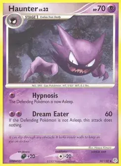 Haunter 50/130 Diamond & Pearl Pokémon card