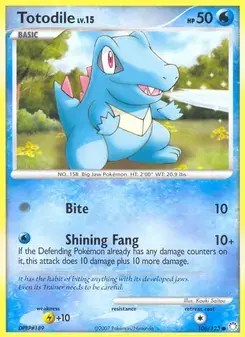 Totodile 106/123 Mysterious Treasures Pokémon card