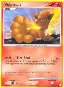 Vulpix 107/123 Mysterious Treasures Pokémon Karte