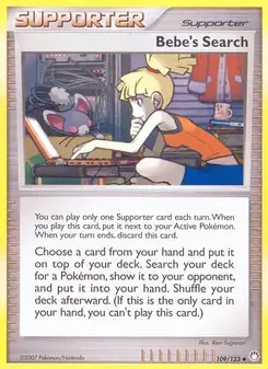 Bebe's Search 109/123 Mysterious Treasures Pokémon card