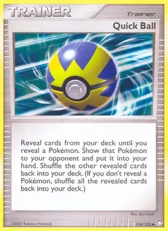 Quick Ball 114/123 Mysterious Treasures Pokémon card