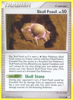 Skull Fossil 117/123 Mysterious Treasures Pokémon card