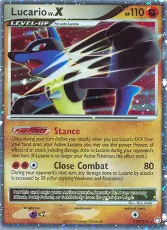 Lucario 122/123 Mysterious Treasures Pokémon card