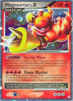 Magmortar 123/123 Mysterious Treasures Pokémon card