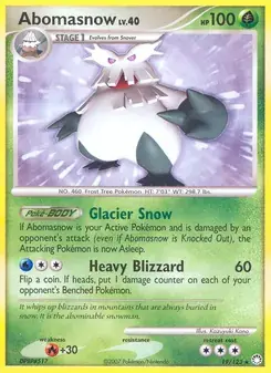 Abomasnow 19/123 Mysterious Treasures Pokémon card