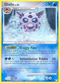 Glalie 25/123 Mysterious Treasures Pokémon card