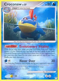 Croconaw 44/123 Mysterious Treasures Pokémon card