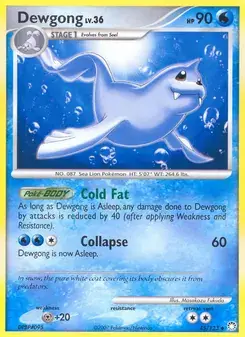 Dewgong 45/123 Mysterious Treasures Pokémon card