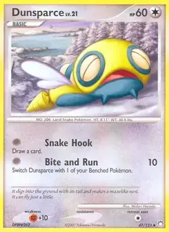 Dunsparce 47/123 Mysterious Treasures Pokémon kaart