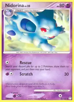 Nidorina 56/123 Mysterious Treasures Pokémon card