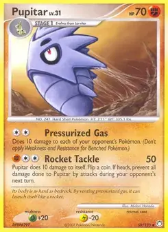 Pupitar 59/123 Mysterious Treasures Pokémon card