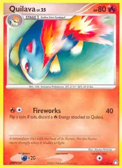 Quilava 60/123 Mysterious Treasures Pokémon card