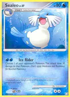 Sealeo 62/123 Mysterious Treasures Pokémon card