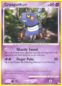 Croagunk 78/123 Mysterious Treasures Pokémon card