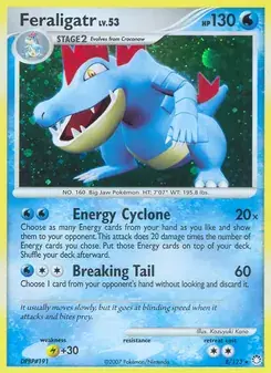 Feraligatr 8/123 Mysterious Treasures Pokémon card