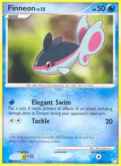 Finneon 83/123 Mysterious Treasures Pokémon card
