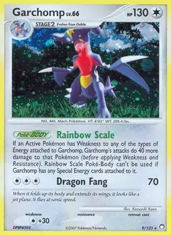 Garchomp 9/123 Mysterious Treasures Pokémon card