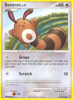 Sentret 104/132 Secret Wonders Pokémon card