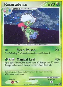 Roserade 17/132 Secret Wonders Pokémon card