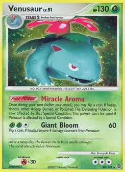 Venusaur 20/132 Secret Wonders Pokémon card