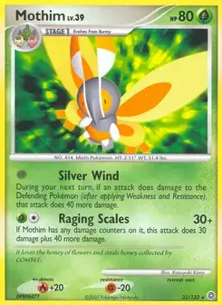 Mothim 33/132 Secret Wonders Pokémon card