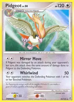 Pidgeot 35/132 Secret Wonders Pokémon card