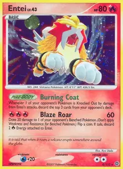 Entei 4/132 Secret Wonders Pokémon card
