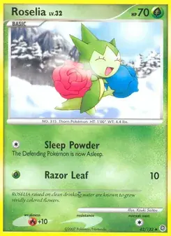 Roselia 62/132 Secret Wonders Pokémon card