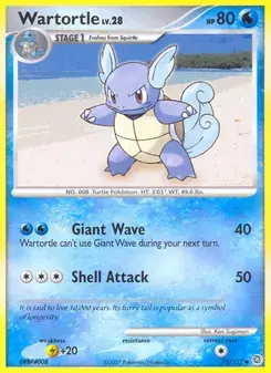 Wartortle 75/132 Secret Wonders Pokémon card