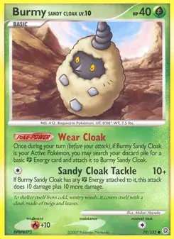 Burmy Sandy Cloak 79/132 Secret Wonders Pokémon card