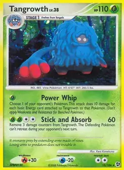 Tangrowth 10/106 Great Encounters Pokémon card