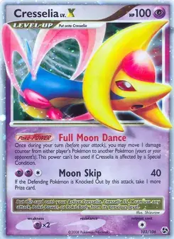 Cresselia 103/106 Great Encounters Pokémon card