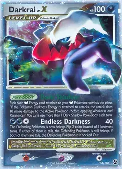 Darkrai 104/106 Great Encounters Pokémon card