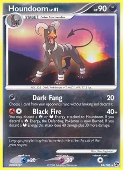Houndoom 18/106 Great Encounters Pokémon card