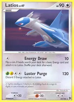 Latios 23/106 Great Encounters Pokémon card