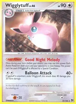 Wigglytuff 32/106 Great Encounters Pokémon card
