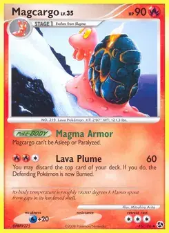Magcargo 45/106 Great Encounters Pokémon card